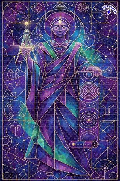 Teona Ahşap لغز خشبي بإطار مزدوج الطبقات من كوزميك آرتست 600 قطعة 50x35