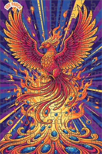 Teona Ahşap لغز خشبي مؤطر بطبقتين من فن العنقاء 150 قطعة 20×30