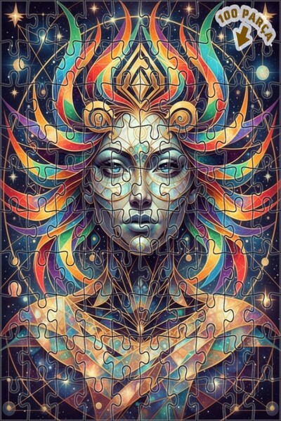 Teona Ahşap لغز خشبي بإطار مزدوج الطبقات بمظهر لوحة زيتية للمرأة الكونية 100 ...