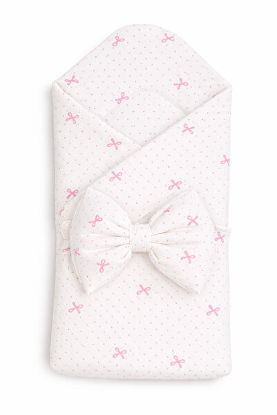 Rain Baby Baby Swaddle with Bow Pattern
