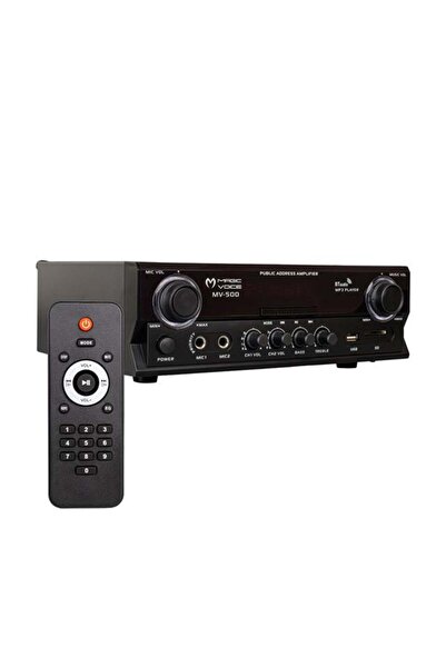 MagicVoice MV-500 100W USB/SD/Bluetooth 2 Bölgeli Hat Trafolu Amfi
