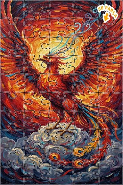 Teona Ahşap لوحة زيتية لرقصة اللهب، طائر الفينيق الأسطوري، لوحة خشبية مؤطرة ب...