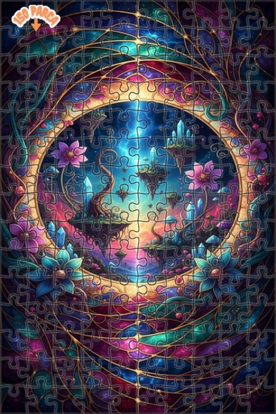 Teona Ahşap لغز خشبي رائع من دار كريستال فورست، لغز خشبي بإطار مزدوج الطبقات،...