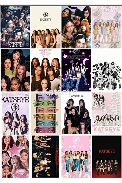 OWLBAG COMPANY OWL BAG Набір з 16 фотокарток з малюнками групи Katseye