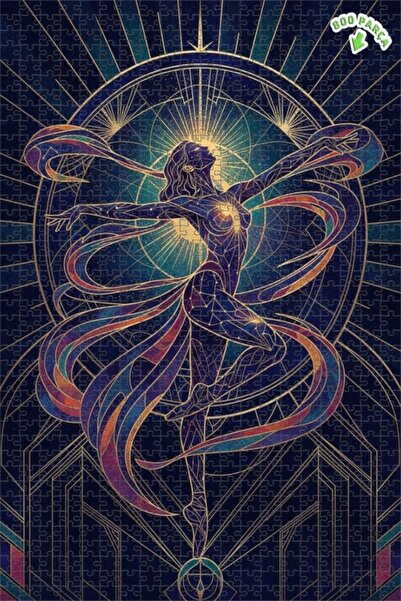 Teona Ahşap لغز خشبي رائع من نوع إنيرجي دانس آرت ديكو 800 قطعة 70x50