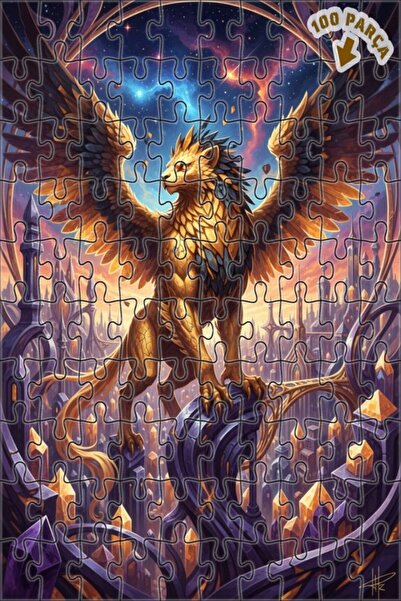 Teona Ahşap لغز خشبي بإطار مزدوج الطابق من ذا جولدن وينجد لايون جريفين ميس تا...