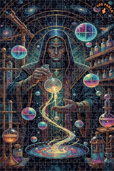 Teona Ahşap لغز فني لمجموعة العلوم السحرية 400 قطعة 35x35