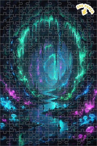 Teona Ahşap لغز خشبي للغابة الكريستالية السحرية 200 قطعة 25x35