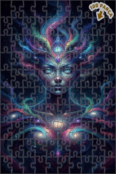 Teona Ahşap لغز خشبي بإطار مزدوج الطبقات من جالاكتيك إنيرجي 100 قطعة 25x25