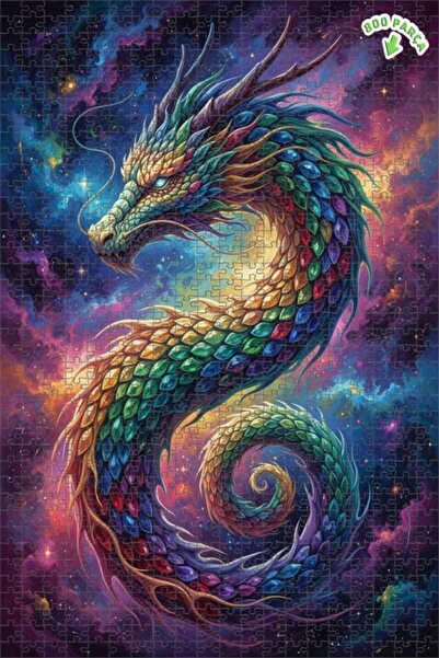 Teona Ahşap لغز خشبي بإطار مزدوج الطبقات من كوزميك دراغون آرت 800 قطعة 70x50