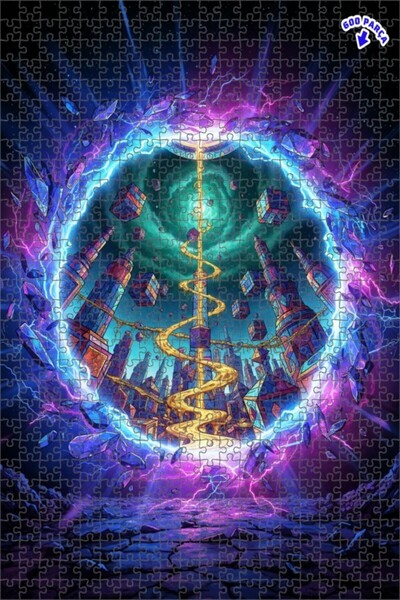 Teona Ahşap لغز خشبي مؤطر بطبقتين من بواليتد لينتشر آرت، 600 قطعة، 50×35