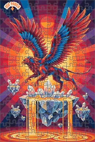 Teona Ahşap لوحة زيتية لشلال كريستالي غامض بإطار خشبي مزدوج الطبقات، لغز خشبي...