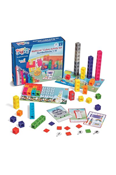 Hand2Mind MathLink Cubes Numberblocks 1-10 Activity Set 30 Activities Math Cu...