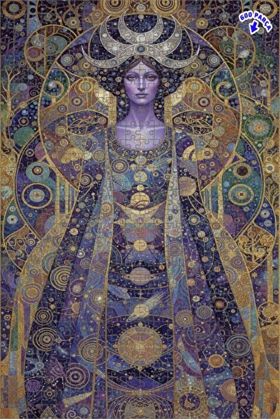 Teona Ahşap لغز خشبي مؤطر بطبقتين للنساء من كوزميك آرتست 600 قطعة 50×35