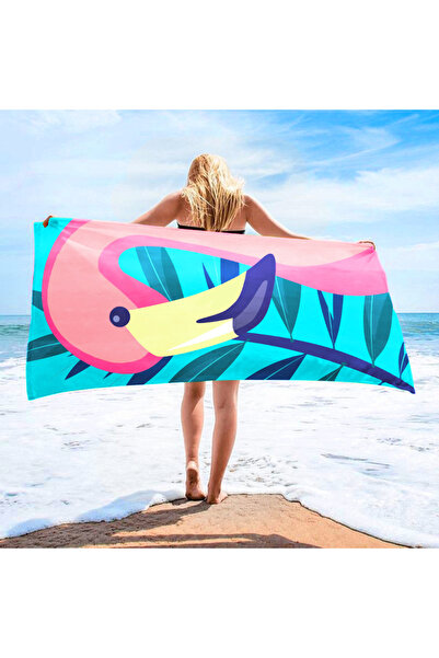 PriStyle Prosop de Plaja Mare, din Microfibra Sintetica, Uscare Rapida, 140x7...