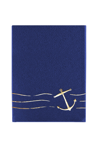 Story 30X40 cm Gold Foil Anchor Marine Patterned 16-Piece Navy Blue Airlaid F...