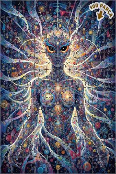 Teona Ahşap لغز خشبي بمظهر لوحة زيتية لوجود الكون الفلكي 100 قطعة 25×25