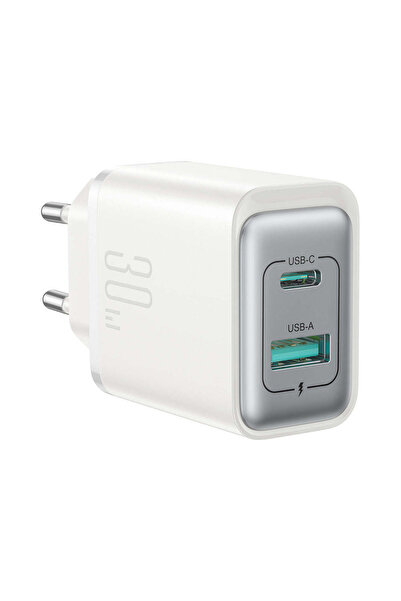 Joyroom شاحن JR-TCF15 بقوة 30 واط تيار متردد/مستمر - أبيض