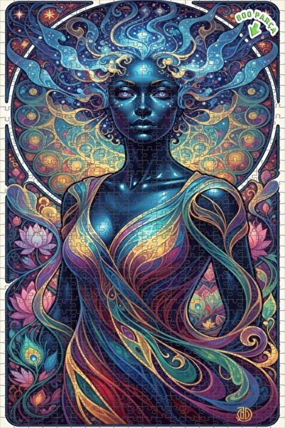 Teona Ahşap لغز خشبي مؤطر بطبقتين بتصميم فني يشبه اللوحات الزيتية لعالم السحر...