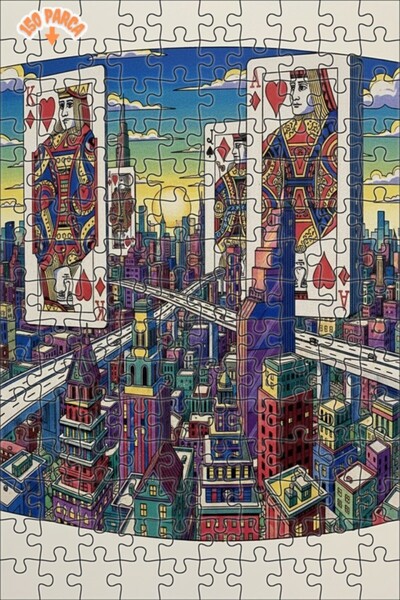 Teona Ahşap لغز خشبي بإطار مزدوج الطبقات بتصميم مشهد مدينة من الزيت، 150 قطعة...