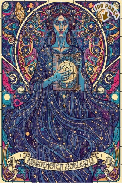 Teona Ahşap لغز خشبي بإطار مزدوج الطبقات من ستارز هانيميفند، 100 قطعة، 25×25