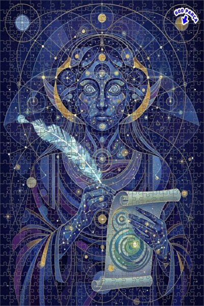 Teona Ahşap لغز خشبي مؤطر بطبقتين من الكوزميك يازر، 600 قطعة، 50×35 سم