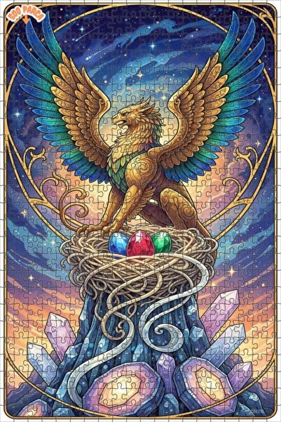 Teona Ahşap لغز خشبي مؤطر بطبقتين من ميستيك جريفين 500 قطعة 50x30