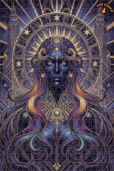 Teona Ahşap لغز خشبي بإطار مزدوج الطبقات بمظهر لوحة زيتية لملكة الكون 400 قطع...