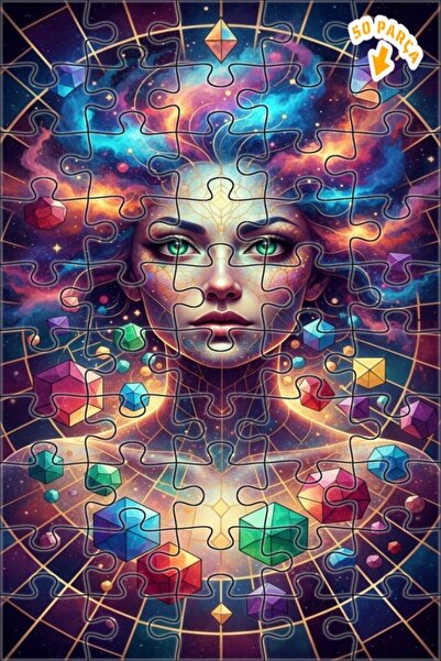 Teona Ahşap لغز خشبي بإطار مزدوج الطبقات من إيفرين، 50 قطعة، 15×25