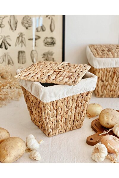 Hestia Home Hasır Sepet Kapaklı