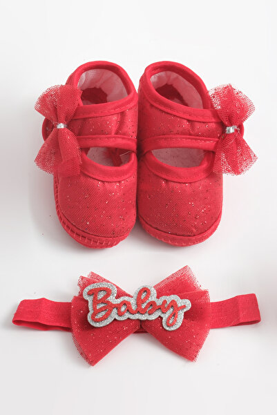 ÖZKARDEŞLER BABY Baby Girl Booties Bandana Set
