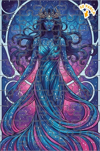 Teona Ahşap لغز خشبي بمظهر الألوان المائية من كوزميك كراول، لغز خشبي بإطار مز...