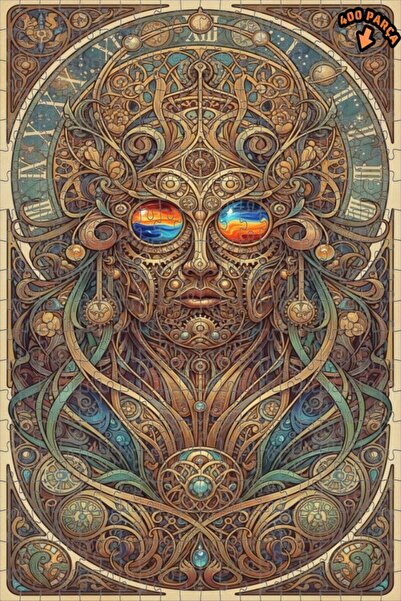 Teona Ahşap لغز خشبي بإطار مزدوج الطبقات من تيم آند ساين، 400 قطعة، 35×35