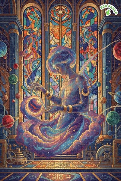 Teona Ahşap لغز خشبي بإطار ذو طابقين بمظهر لوحة زيتية إبداعية فلكية، 800 قطعة...