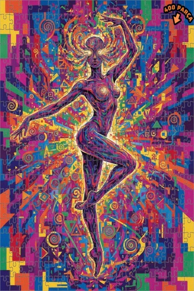 Teona Ahşap لغز خشبي بإطار مزدوج الطبقات بتصميم راقصة فنية مذهلة، 400 قطعة، 3...