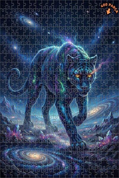 Teona Ahşap Galaxy Panthers Double Layer Framed Wooden Puzzle 400 Pieces 35X35