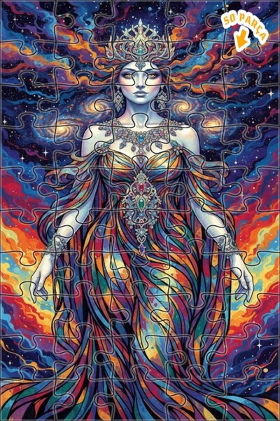 Teona Ahşap لغز خشبي فني بمظهر لوحة زيتية لملكة الكون 50 قطعة 15×25