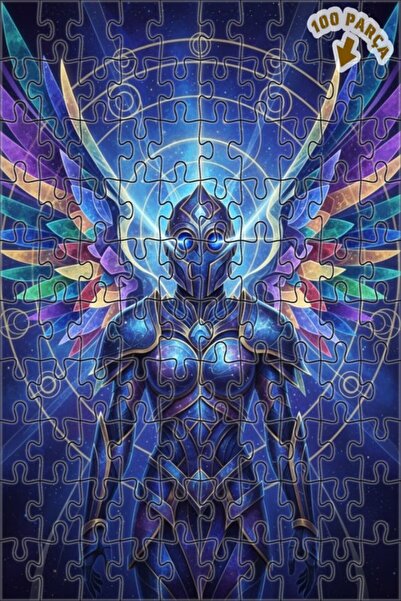 Teona Ahşap لغز خشبي بمظهر لوحة زيتية بتصميم حامي الكون ومحارب الكون، 100 قطع...