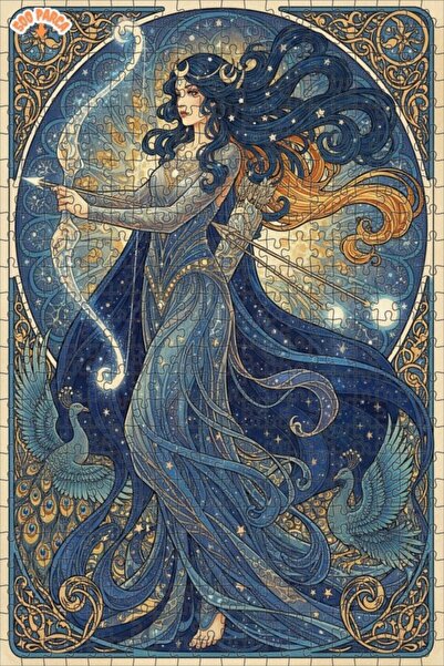 Teona Ahşap لغز خشبي بإطار مزدوج الطبقات من صانع السهام السماوية 500 قطعة 50×30