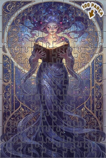 Teona Ahşap لغز خشبي مؤطر بطبقتين من فن الحكمة الفلكية 100 قطعة 25×25