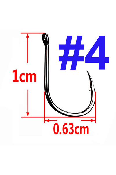 facifa خطافات صيد سمك الشبوط من نوع إيسيما، مقاس 4، 100 قطعة، خطافات دائرية م...