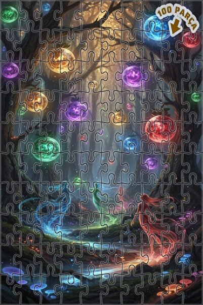 Teona Ahşap أضواء الغابة السحرية، لغز خشبي بإطار مزدوج الطبقات بمظهر اللوحات ...