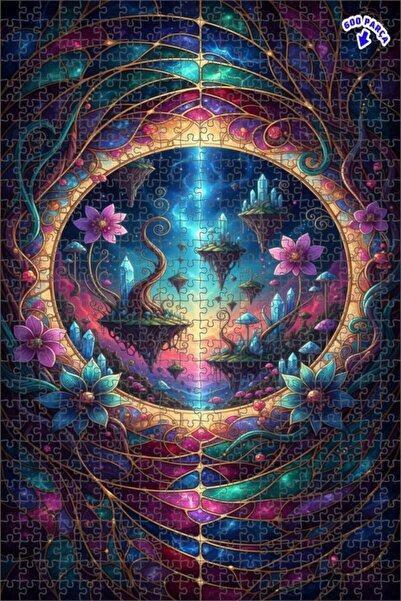 Teona Ahşap لغز خشبي رائع من دولة كريستال فورست، لغز خشبي بإطار مزدوج الطبقات...