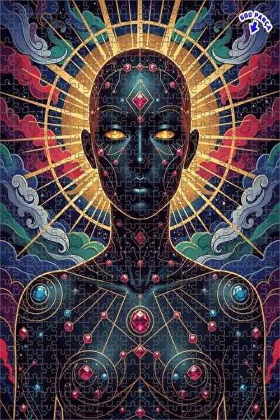 Teona Ahşap لغز خشبي بإطار مزدوج الطبقات من ميستريفول شاين 600 قطعة 50x35