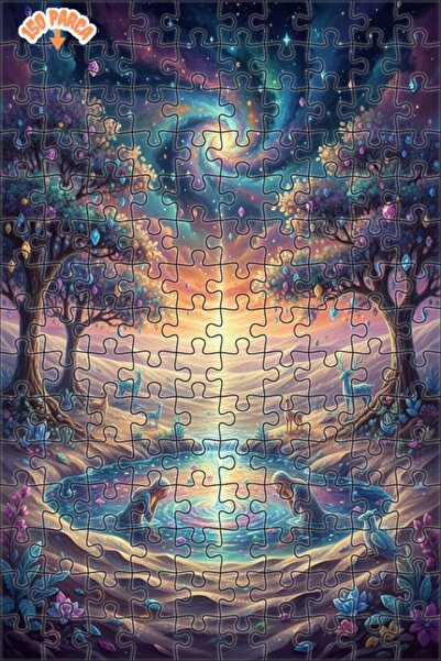 Teona Ahşap لغز خشبي بإطار مزدوج الطبقات من ستار دوستور، 150 قطعة، 20×30