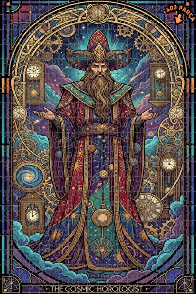 Teona Ahşap لغز فني بتصميم فنان الكوسمولوجيا بمظهر اللوحات الزيتية، لغز خشبي ...