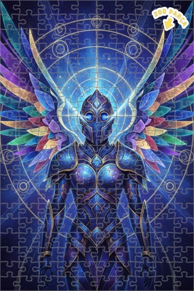 Teona Ahşap لغز خشبي بمظهر لوحة زيتية لحارس الكون ومحارب الكون، 200 قطعة، 25×35