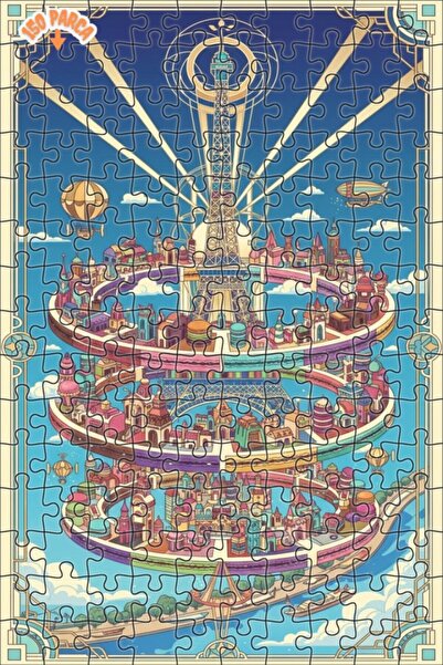 Teona Ahşap لغز خشبي بإطار من طابقين من آرت ديكو باريس دريم 150 قطعة 20x30