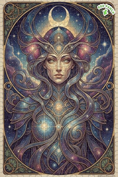 Teona Ahşap لغز خشبي مؤطر بطبقتين من جالاكتيك كراوليز، 800 قطعة، 70×50