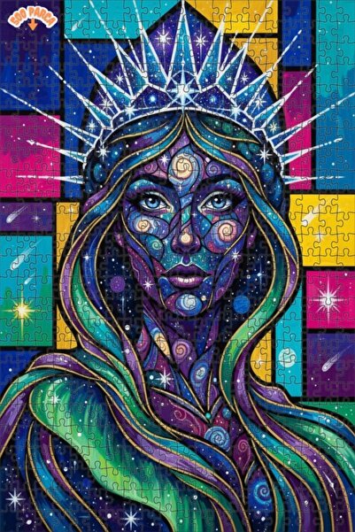 Teona Ahşap لوحة زيتية بتصميم ملكة الكون، لغز خشبي حديث ذو طابقين بإطار، 500 ...